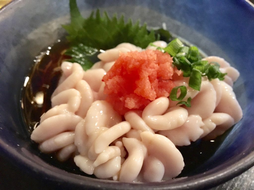 タチポンの上にもみじおろし